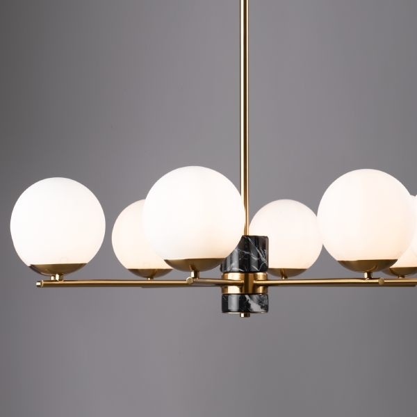 Люстра на штанге Marble FR5230PL-08BS