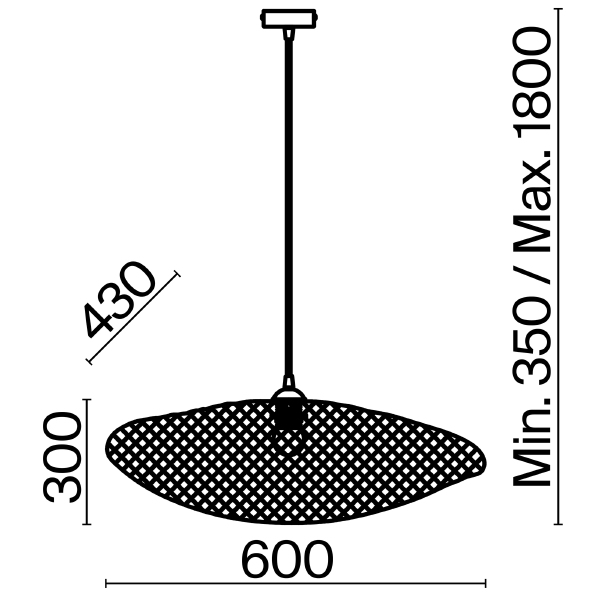 Светильник подвесной Wavy FR5243PL-01BR8