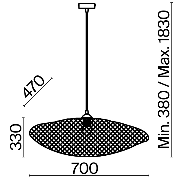 Светильник подвесной Wavy FR5243PL-01BR9