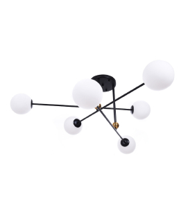 Потолочная люстра Bergaso LDP 8030-6 BK+WT