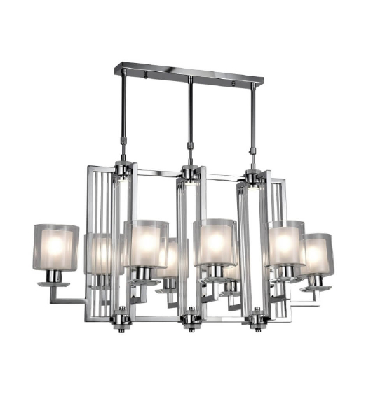 Люстра на штанге Lumina Deco LDP 8012-8 PR CHR