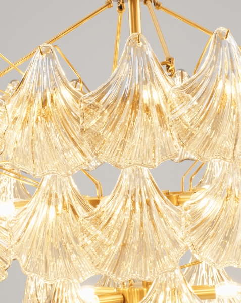 Подвесная люстра JUSTINE V10410-32P base + V10410-32P glass