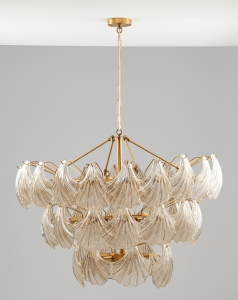 Подвесная люстра JUSTINE V10410-32P base + V10410-32P glass