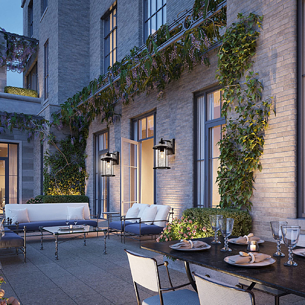 Уличный настенный светильник Бордо 48388