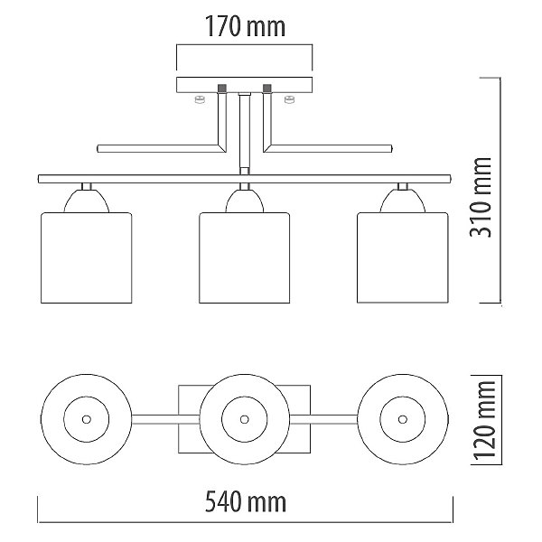 Потолочная люстра Тетро 673010803