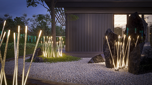 Грунтовый светильник Champagne 034165