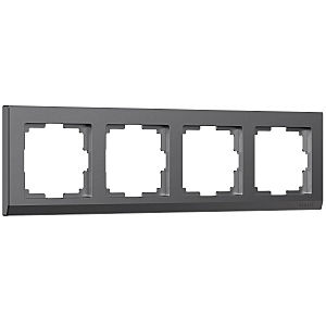 Рамка Werkel W0041864/ Рамка на 4 поста Stark (графит матовый)