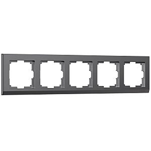 Рамка Werkel W0051864/ Рамка на 5 постов Stark (графит матовый)