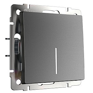 Выключатель Werkel W1110164/ Выключатель одноклавишный с подсветкой (графит матовый)