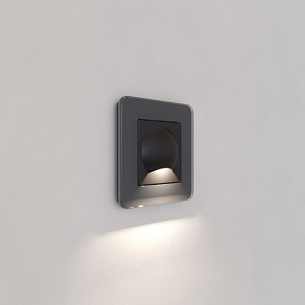 Встраиваемый светильник Werkel W1154408/ Встраиваемая LED подсветка МУН (черный матовый)