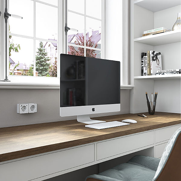 Розетка Werkel W5071701/ Розетка с заземлением, шторками и USB тип A+C Gallant (белый)