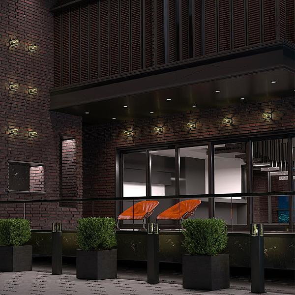 Уличный настенный светильник Visio 370958