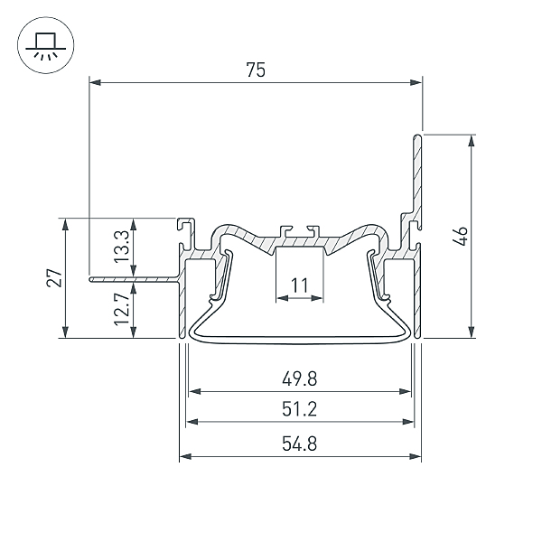 Профиль Arlight 035771