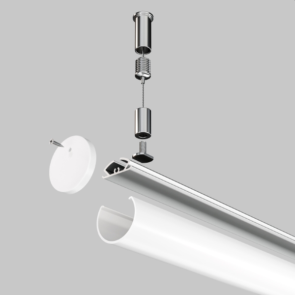 Профиль Алюминиевый профиль ALM-D30-S-2M