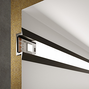 Профиль LL-2-ALP007 LL-2-ALP007 Встраиваемый алюминиевый профиль черный/белый для LED ленты (под ленту до 11mm)