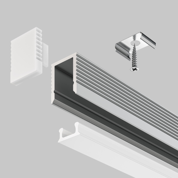 Профиль Алюминиевый профиль ALM-0809-S-2M