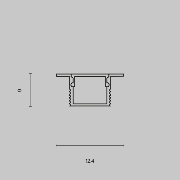 Профиль Алюминиевый профиль ALM-1209-S-2M