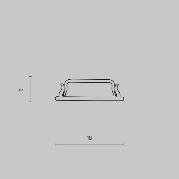 Профиль Алюминиевый профиль ALM-1806-S-2M