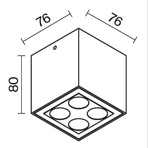 Уличный потолочный светильник Ares O309CL-L8GF3K