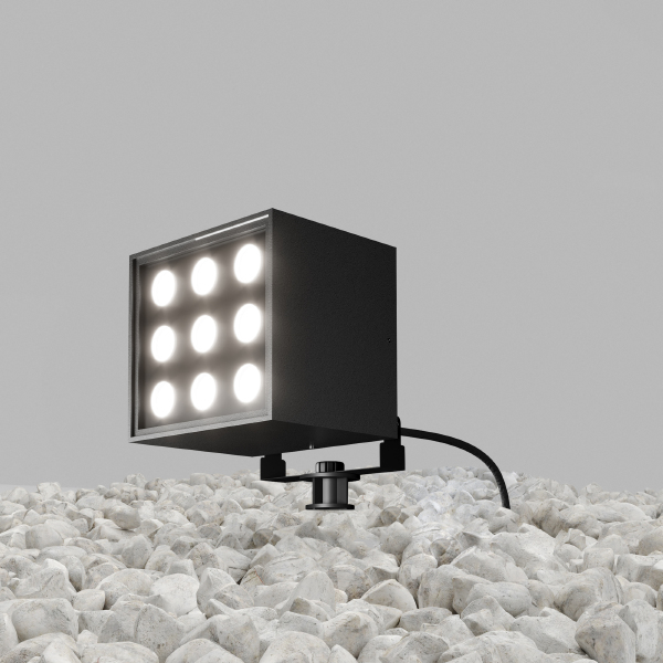 Грунтовый светильник Ares O309FL-L18B3K