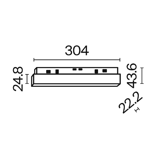 Трековый светильник Basis Exility TR030-2-12W3K-W