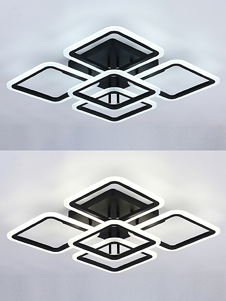 Потолочная люстра Spektr HIGH-TECH LED LAMPS 82022 BLACK