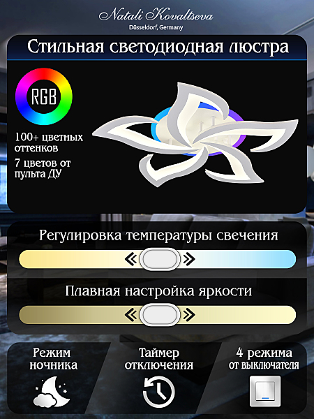 Потолочная люстра Olimp LED LAMPS 81146