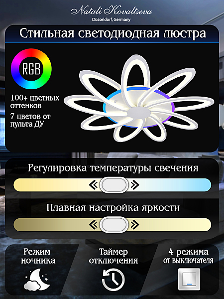 Потолочная люстра Holder LED LAMPS 81151