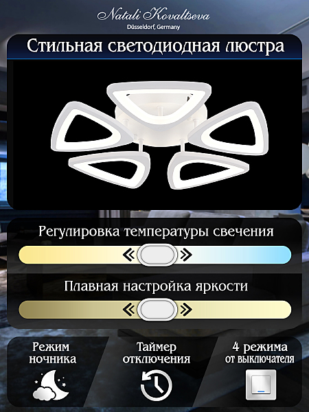 Потолочная люстра Kirke LED LAMPS 81242