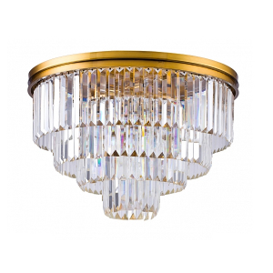 Потолочная люстра 1920s Odeon 9513C/600R gold/clear
