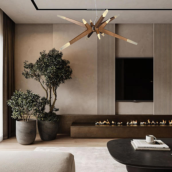 Подвесная люстра Glowworm 10160 Dark wood