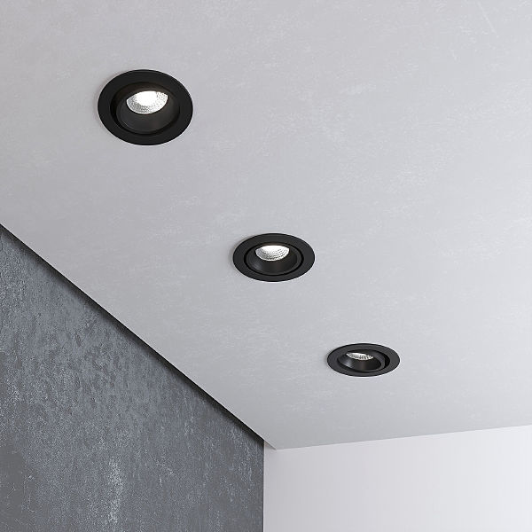 Встраиваемый светильник Nulla 15267/LED 7W 3000K BK/BK черный/черный