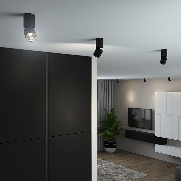 Накладной светильник Sens 25042/LED 10W 4000K чёрный