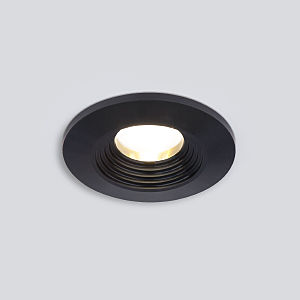Встраиваемый светильник Gridi 9903 LED 3W 3000K COB BK черный