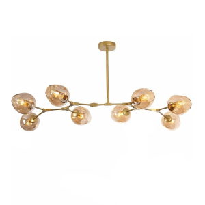 Потолочная люстра Bubble 7058/8 gold/amber