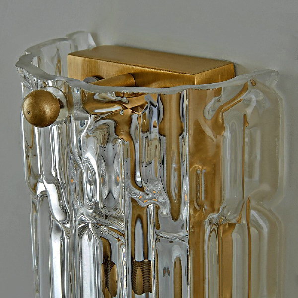 Настенное бра 88085 88085W/S gold/clear