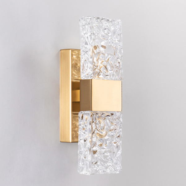 Настенное бра Wall lamp 88068W gold/clear