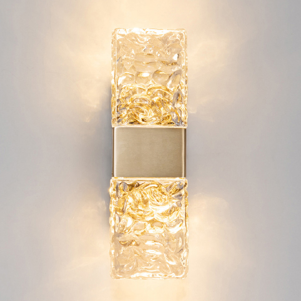 Настенное бра Wall lamp 88068W gold/clear