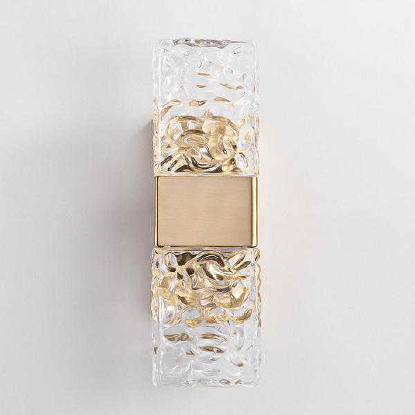 Настенное бра Wall lamp 88068W gold/clear