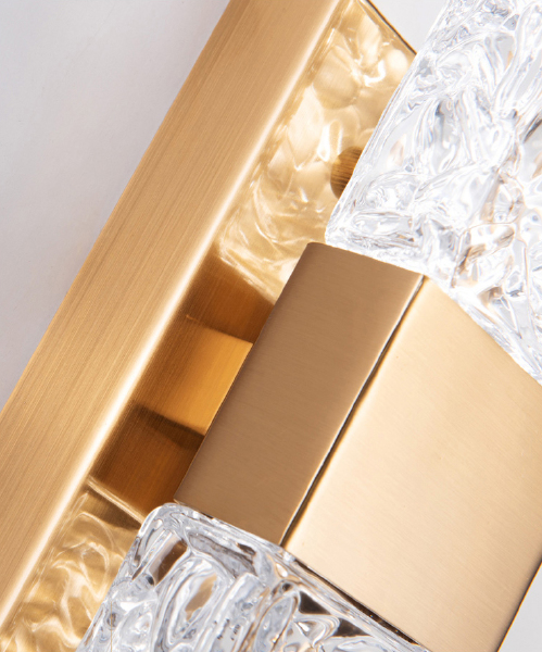 Настенное бра Wall lamp 88068W gold/clear