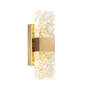 Настенное бра Wall lamp 88068W gold/clear
