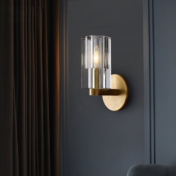 Настенное бра Wall lamp 8816W gold/clear
