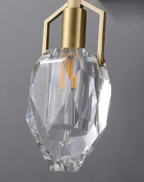 Настенное бра Wall lamp 8960-1W brass/clear