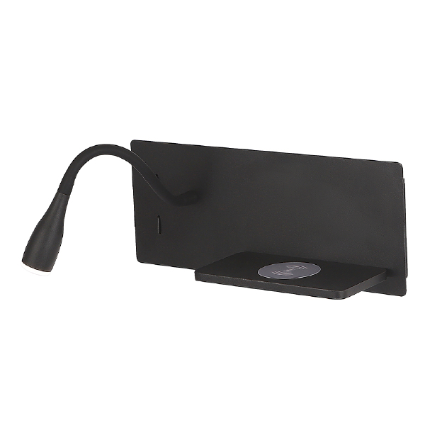 Настенный светильник Clt 217w CLT 217W Qi+USB BL