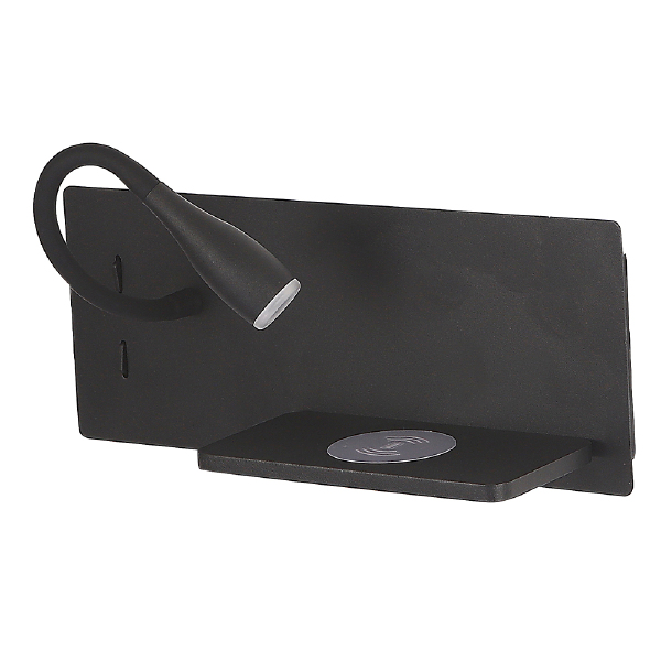 Настенный светильник Clt 217w CLT 217W Qi+USB BL