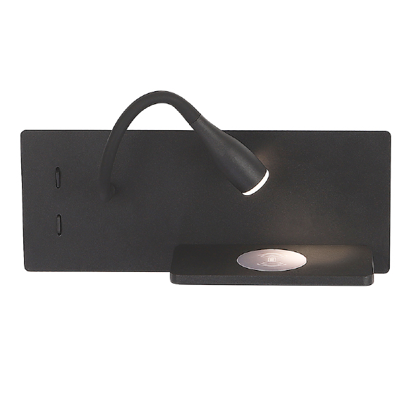 Настенный светильник Clt 217w CLT 217W Qi+USB BL