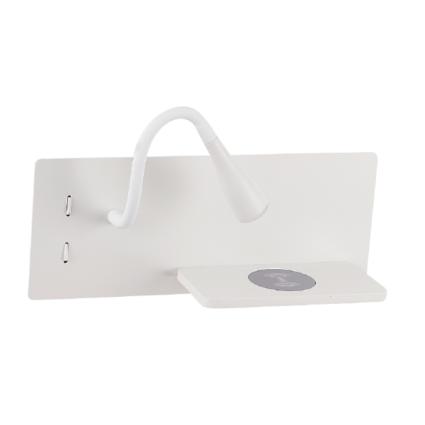 Настенный светильник Clt 217w CLT 217W Qi+USB WH