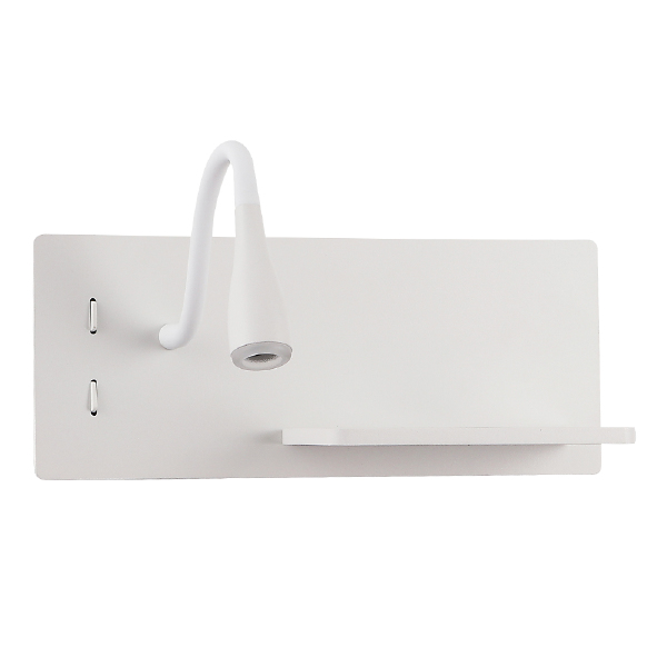 Настенный светильник Clt 217w CLT 217W Qi+USB WH