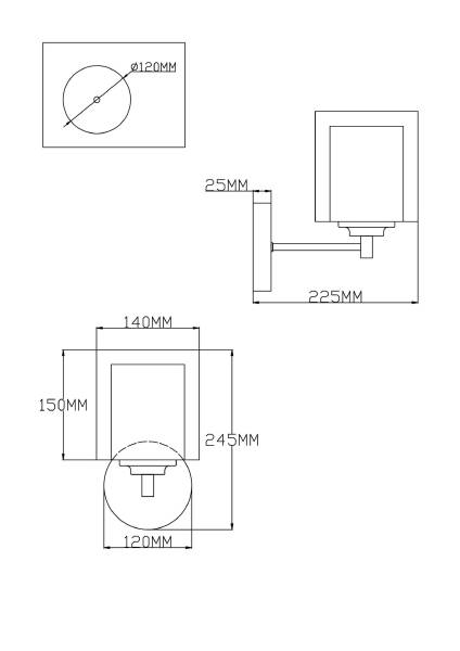 Настенное бра Maximilian V2520-1W