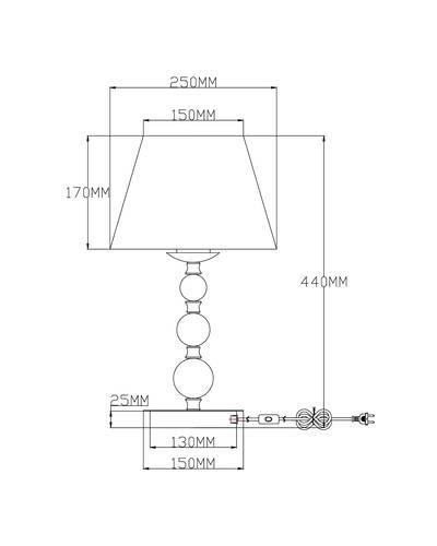 Настольная лампа Feels V2612-1T